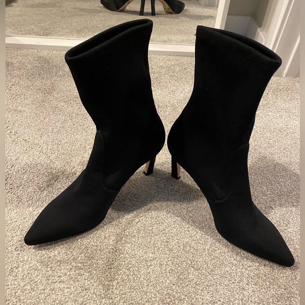 Stuart Weitzman Stuart 75 Stretch Bootie, Black S… - image 6